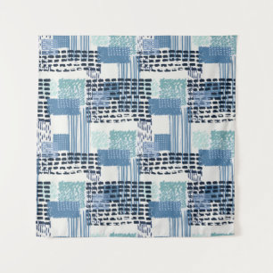 Retro Memphis Doodle Seamless Pattern Tapestry