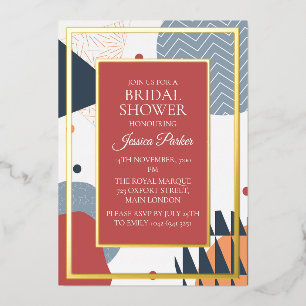 Retro Memphis Geometric Bridal Shower