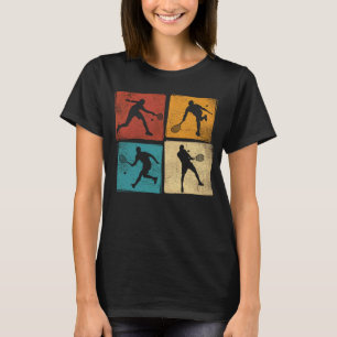 Retro Men Tennis Racket Racquet Sport Tennis Playe T-Shirt