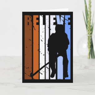 Retro Mens Field Hockey Player Birthday Boys Vinta Card
