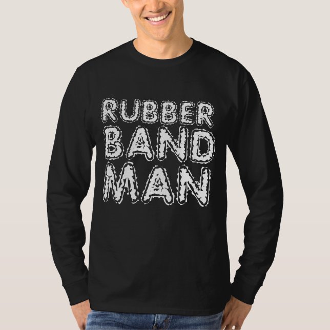 RETRO MEN'S RUBBER BAND MAN T-SHIRTS (Front)