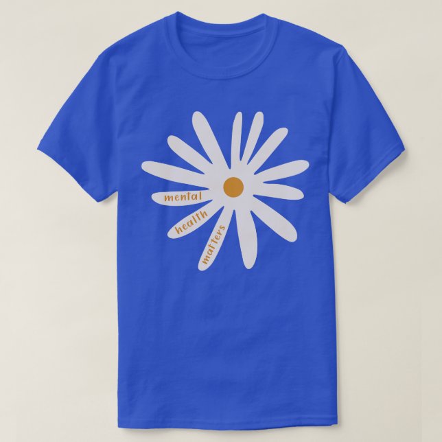 Retro Mental Health Matters Floral for Women Kids  T-Shirt (Design Front)