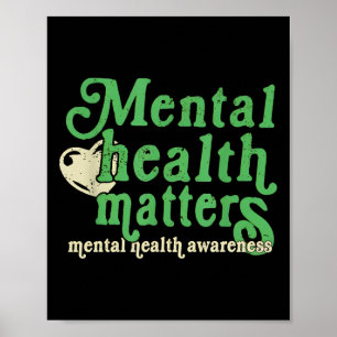 Retro Mental Health Problems All Day Every Day Ins Poster