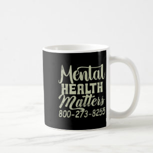 Retro Mental Health S 800-273-8255 Awareness Coffee Mug