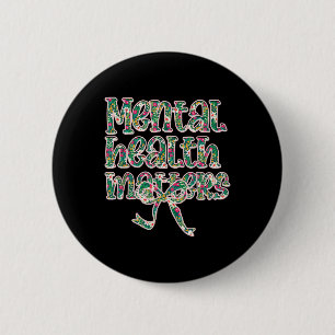 Retro Mental Health S Awareness Floral Coquette Ou 6 Cm Round Badge