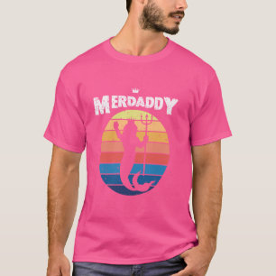 Retro Merdaddy Graphic - Vintage Merman Design T-Shirt