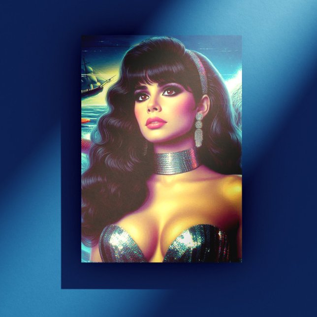 Retro Mermaid Pin-up Postcard (Creator Uploaded)