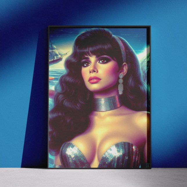 Retro Mermaid Pin-up Poster (Creator Uploaded)