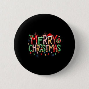 Retro Merry Christmas 2024 Family Matching Xmas Pa 6 Cm Round Badge