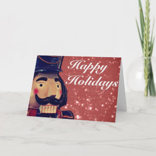 Retro Merry Christmas Holiday Vintage Nutcracker