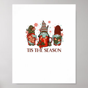Retro Merry Christmas Hot Cocoa Tis The Season Gno Poster
