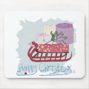 Retro . Merry Christmas! Mouse Mat