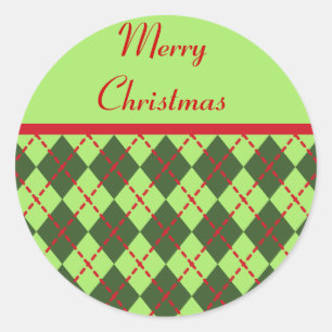Retro Merry Christmas Sticker