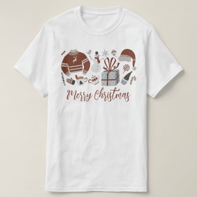 Retro Merry Christmas Sweater (Design Front)