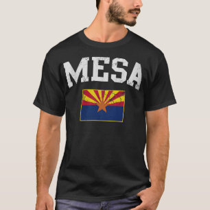 Retro Mesa Arizona Flag Home Love T-Shirt