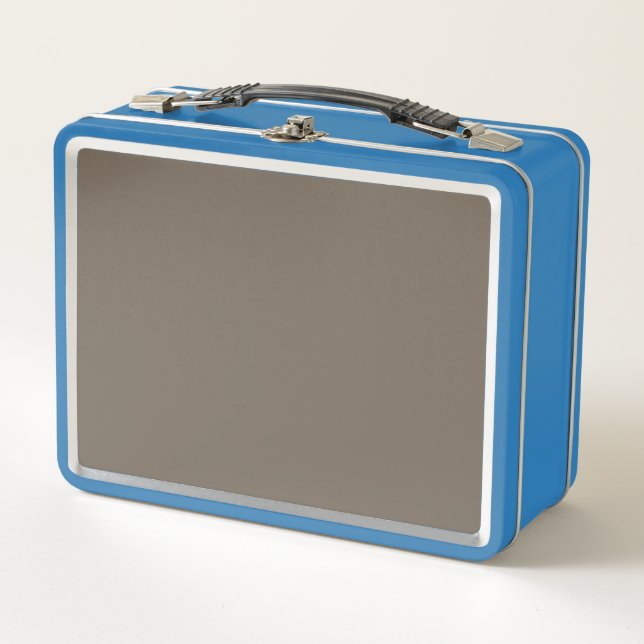 Retro Metal Lunchbox | Cool Minimalist Style (Front)