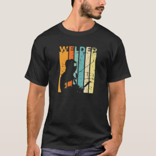 Retro Metal Worker Gift Vintage Welder Welding T-Shirt