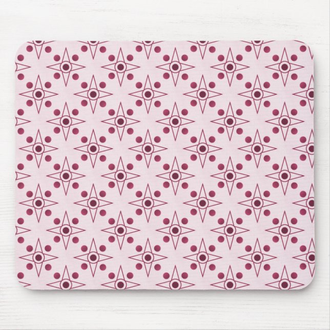 Retro-metric Mousepad, Fuchsia Mouse Mat (Front)