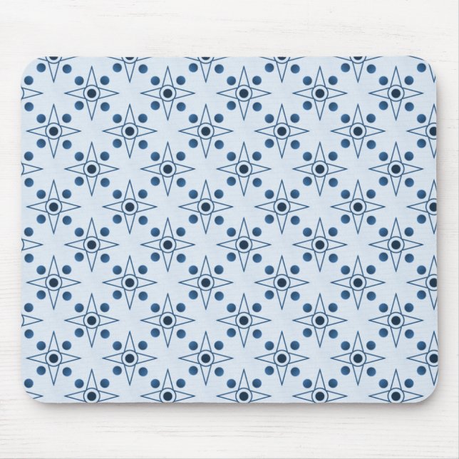Retro-metric Mousepad, Royal Blue Mouse Mat (Front)