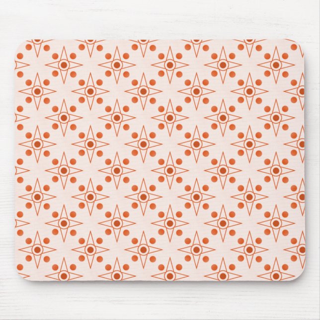 Retro-metric Mousepad, Tangerine Mouse Mat (Front)