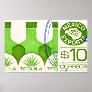 Retro Mexican Tequila Poster