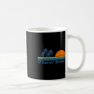 Retro Miami Beach Florida Tees Women Men Cool Vint Coffee Mug