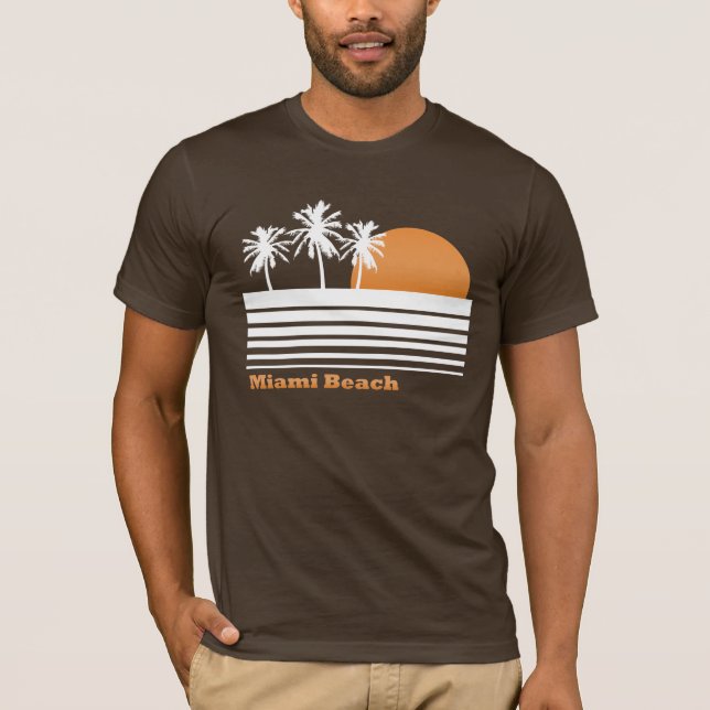 Retro Miami Beach T-Shirt (Front)