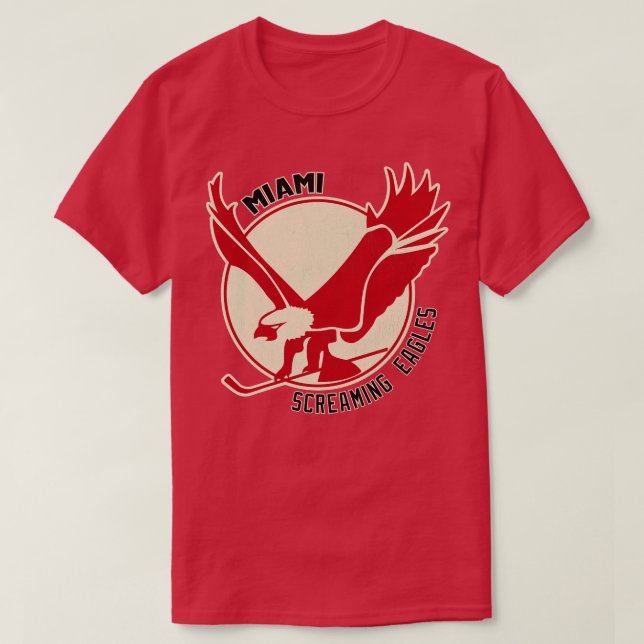 Retro Miami Screaming Eagles Hockey 1972 TShirt (Design Front)