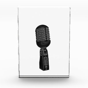 Retro Mic Photo Block