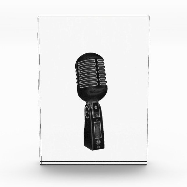 Retro Mic Photo Block (Front)