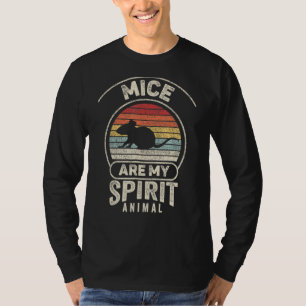 Retro Mice Are My Spirit Animal Mouse T-Shirt