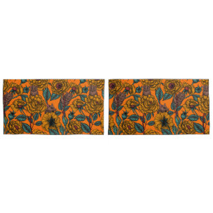 Retro mice party pillowcase