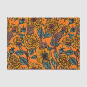 Retro mice party tissue paper