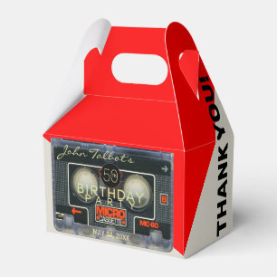 Retro Micro Audiotape 50th Birthday Thank You GFB Favour Box