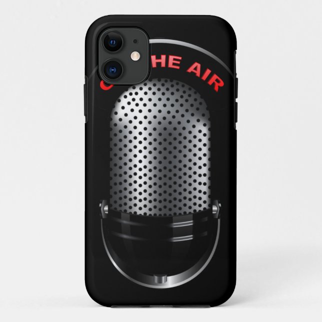 Retro Microphone Case-Mate iPhone Case (Back)