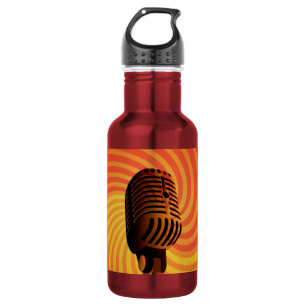 Retro Microphone custom 532 Ml Water Bottle