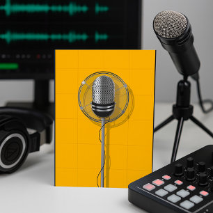 Retro Microphone Invitations