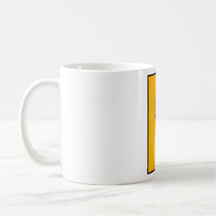 Retro Microphone on Bold Yellow Coffee Mug