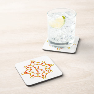 Retro Mid-Century Design Personalised Coaster