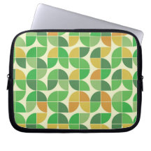   Retro Mid century  Geometric floral  green   