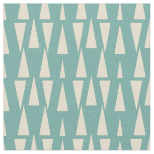 Retro Mid Century Geometric Pattern  Fabric