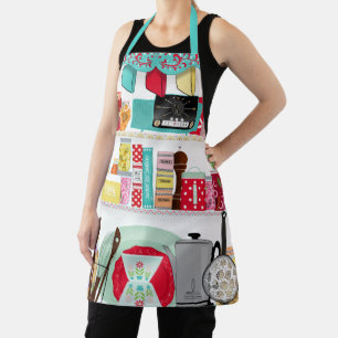 Retro Mid Century Kitchen Apron