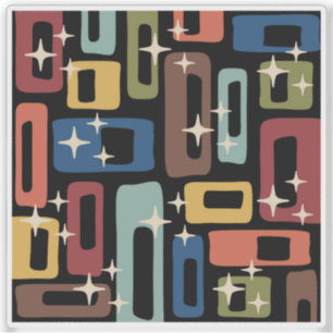 Retro Mid Century Modern Abstract