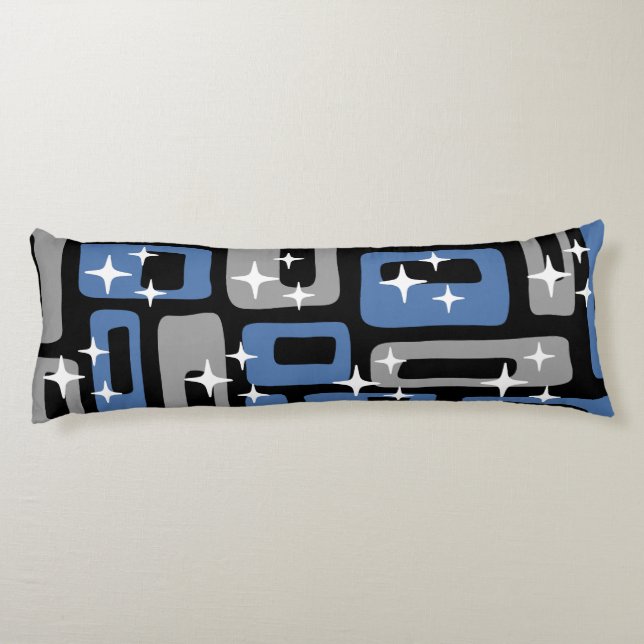 Retro Mid Century Modern Abstract Body Cushion (Back)