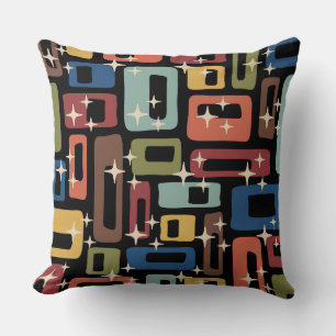 Retro Mid Century Modern Abstract Cushion