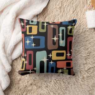 Retro Mid Century Modern Abstract Cushion
