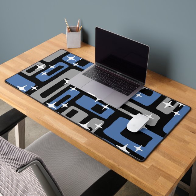 Retro Mid Century Modern Abstract Desk Mat (Office 2)