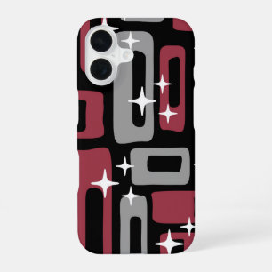 Retro Mid Century Modern Abstract iPhone 16 Case