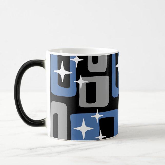 Retro Mid Century Modern Abstract Magic Mug (Left)