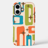 Retro Mid Century Modern Abstract Pattern